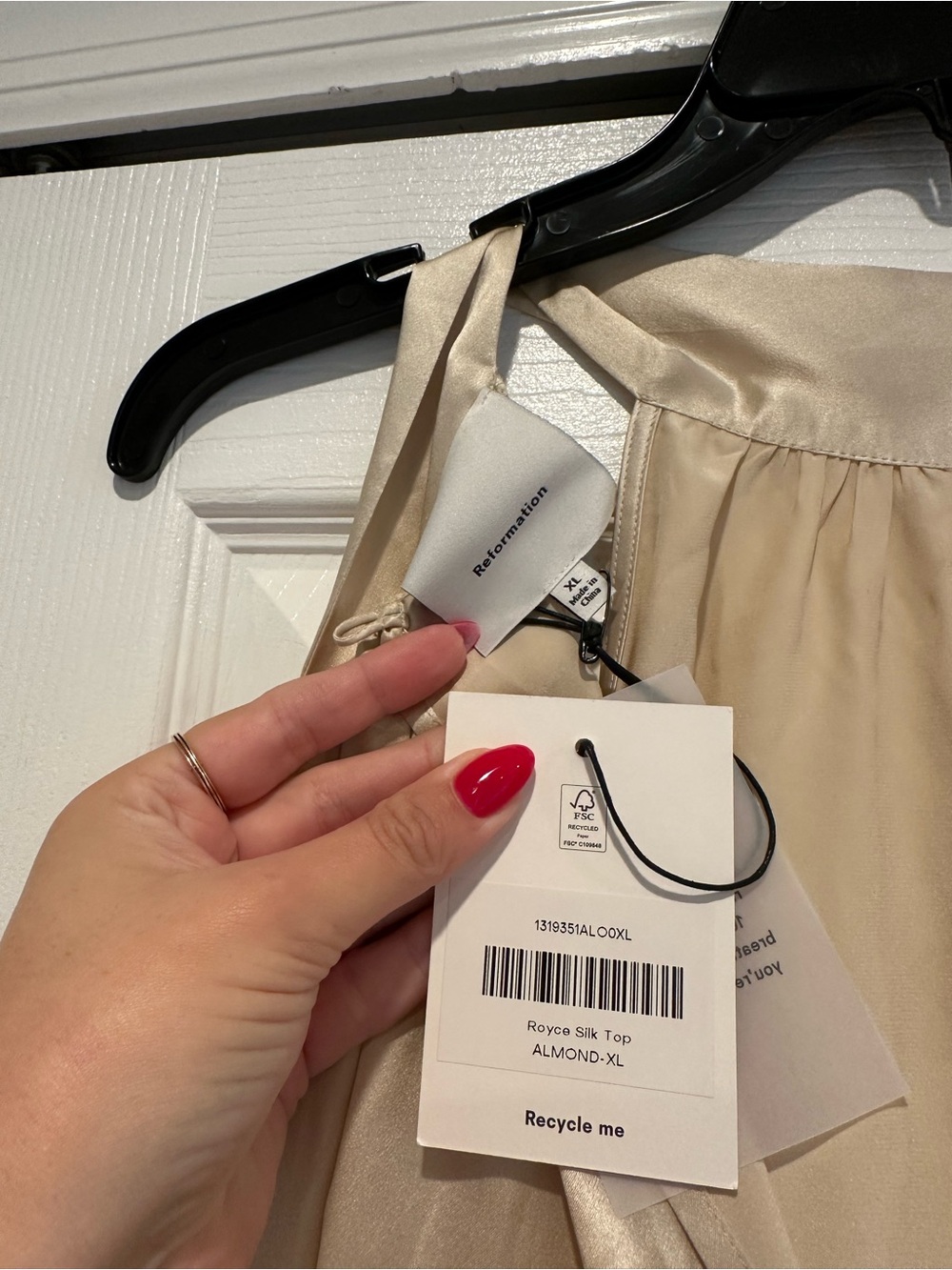 Reformation Fern Satin Short - Picture 3 of 5